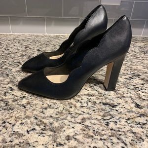 Saks Fifth Avenue Black Pumps with Block Heels